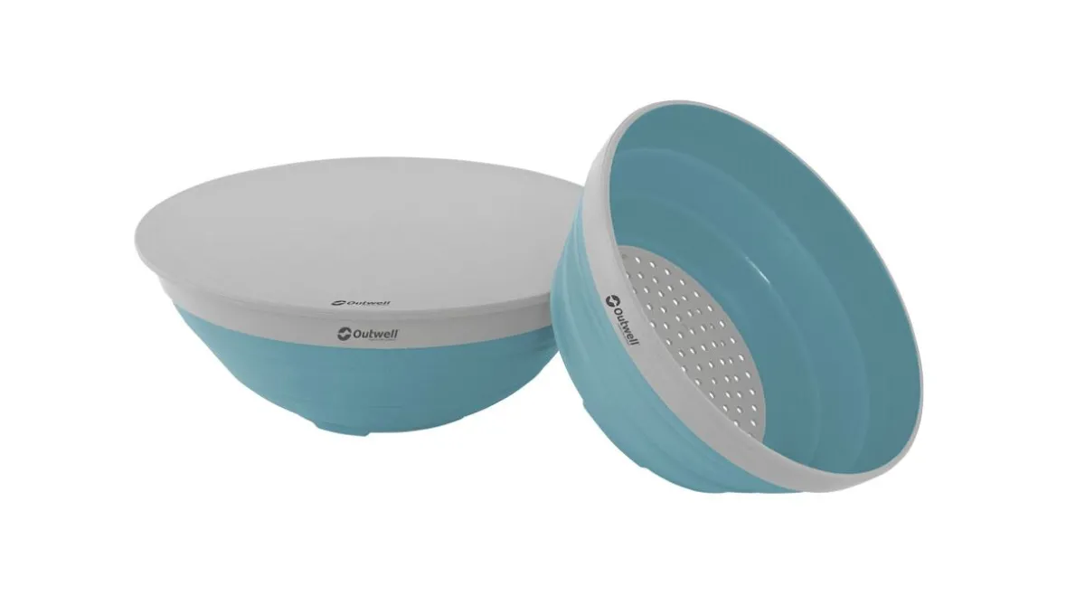 Collaps Schüssel und Sieb Classic Blue