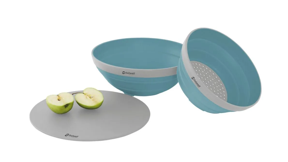 Collaps Schüssel und Sieb Classic Blue