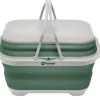 Collaps Waschbecken mit Griff und Deckel Shadow Green
