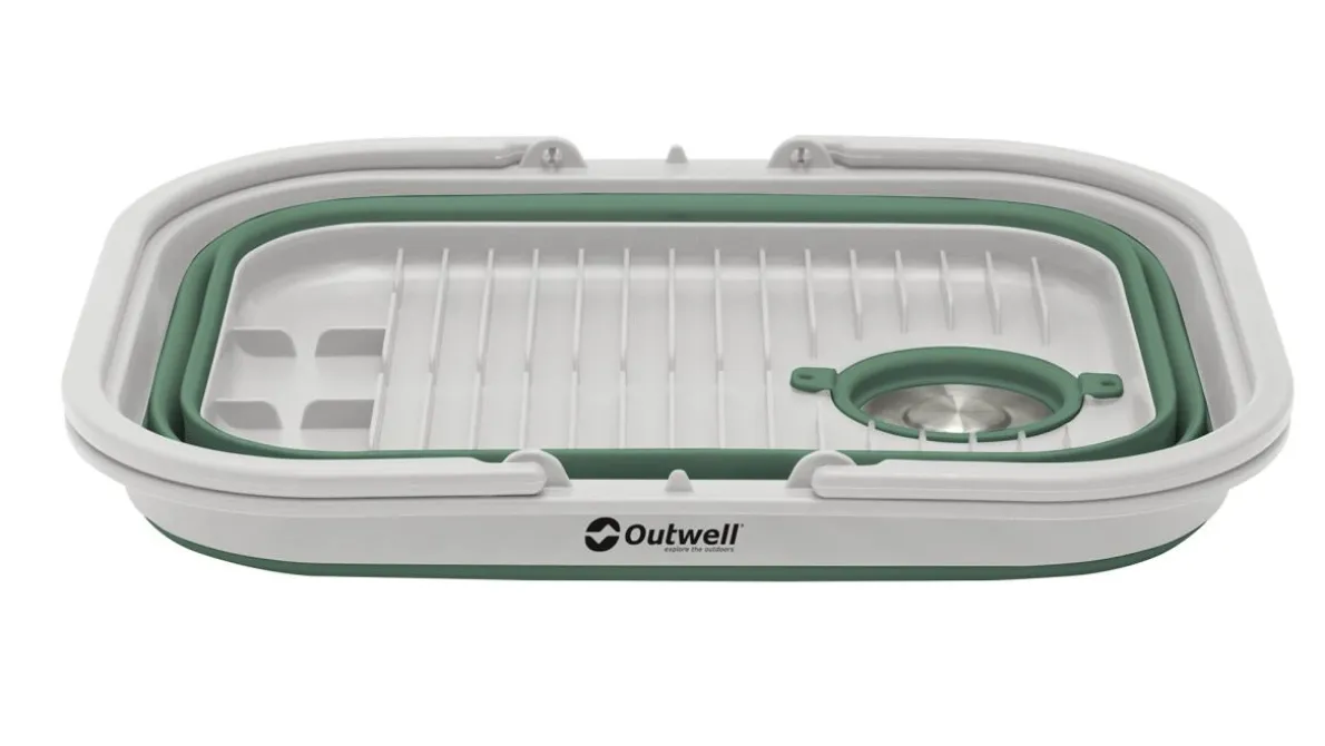 Collaps Waschbecken mit Griff und Deckel Shadow Green