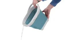 Eckiger Eimer Collaps mit Deckel Classic Blau