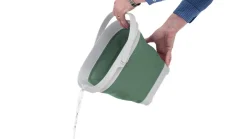 Eckiger Eimer Collaps mit Deckel Shadow Green