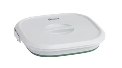 Eckiger Eimer Collaps mit Deckel Shadow Green