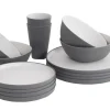 Gala Geschirrr-Set 4 Personen Grey Mist