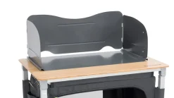 Wärmeverteilerplatte und windschutz
