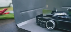 Wärmeverteilerplatte und windschutz